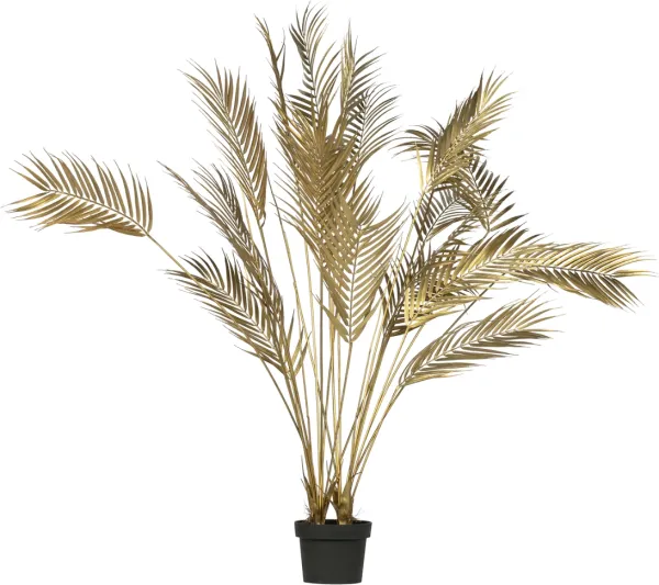 Palm, Konstgjord växt, gyllene, H110x75x75 cm