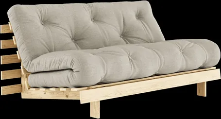 Karup Design Roots Bäddsoffa med Madrass 160x200 914 Linne/Furu