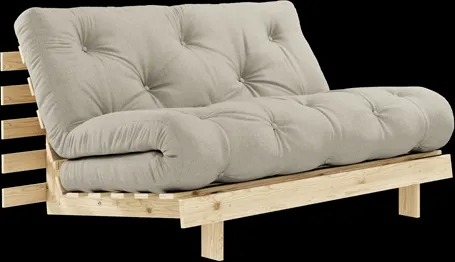 Karup Design Roots Bäddsoffa med Madrass 140x200 914 Linne/Furu