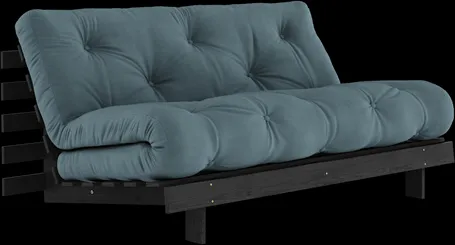 Karup Design Roots Bäddsoffa Roots med Madrass 160x200 Petrol/Svartlackad