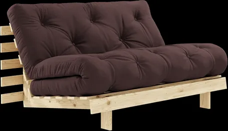 Karup Design Roots Bäddsoffa med Madrass 140x200 715 Brun/Furu